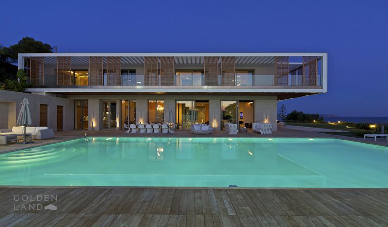 Villa Minimal with Private Beach - Agia Marina, Crete available for sale For Super Rich